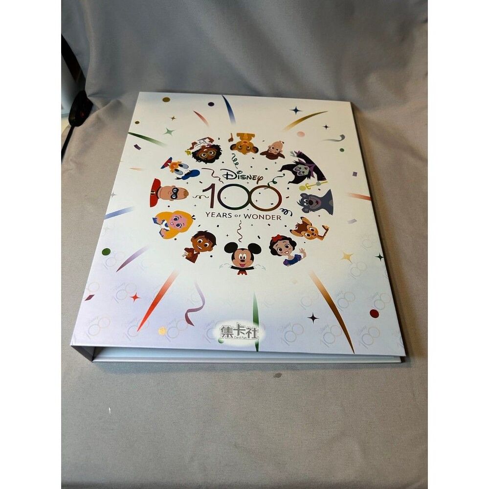 Disney 100 Card Fun Binder With Full Set of Base Cards and Extra Pages (PM)